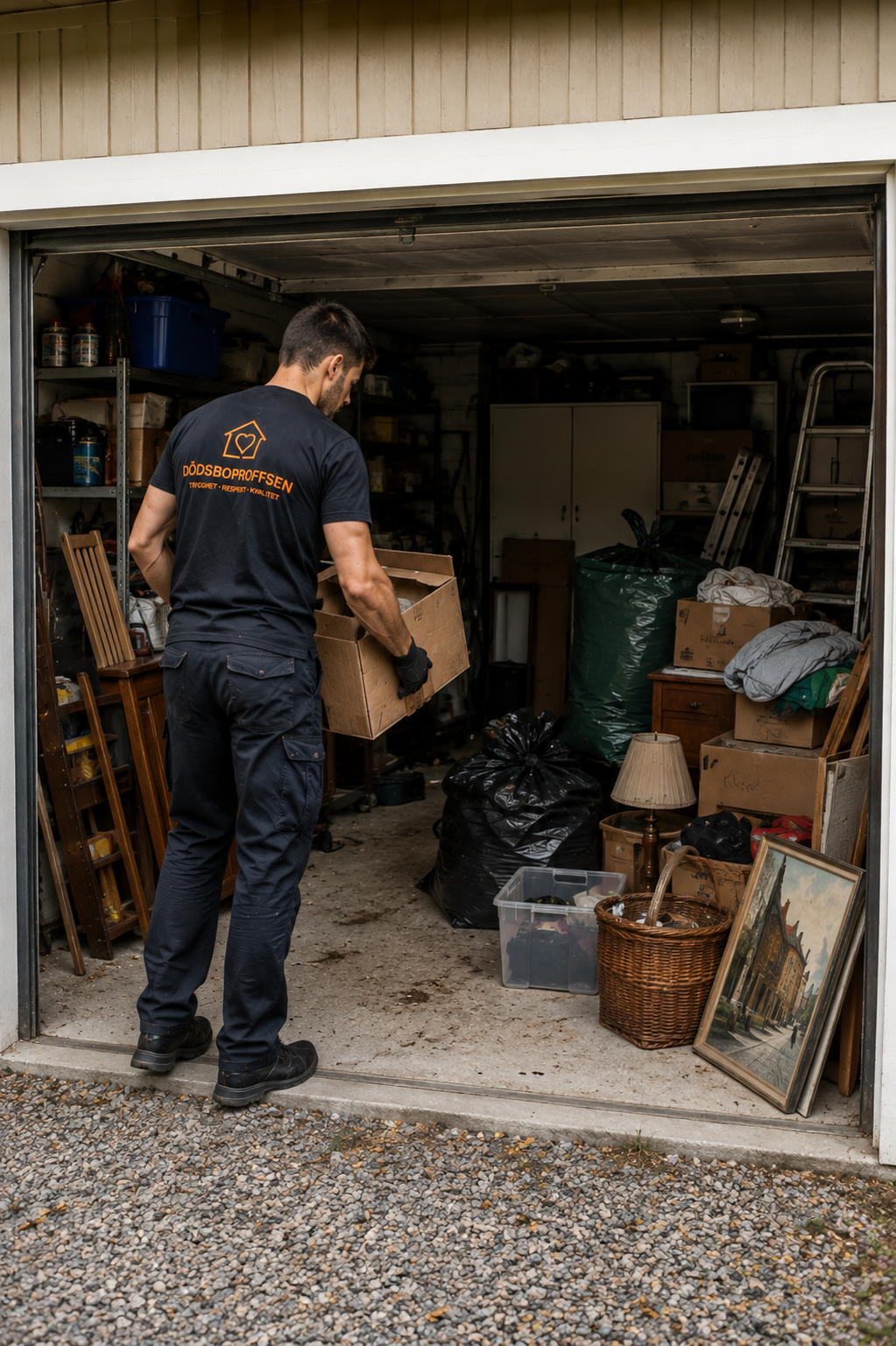 tömning av garage